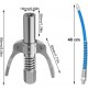 INGRASSATORE X TESTINE DI INGRASSAGGIO DI MACCHINARI A DOPPIA LEVA + TUBO FLESS-