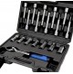 KIT 18 PEZZI BUSSOLE E CRICCHETTO PER LA RIMOZIONE DI AMMORTIZZATORI E BULLONI