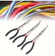 KIT 3 PINZE LUNGHE 280 mm  BECCHI FINI DRITTI E CURVI 45° e 90° ACCIAIO FORGIATO