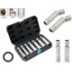 KIT 7 CHIAVI A BUSSOLA TESTA SNODABILE PROFILO XZN MILLERIGHE MISTE MM - POLLICI