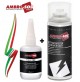 KIT ADESIVO CIANOACRILICO PRESA RAPIDA 20gr + ATTIVATORE SPRAY 200ml 