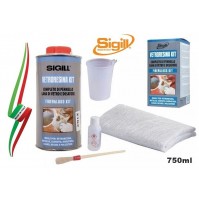 KIT COMPLETO PER LA RIPARAZIONE DI OGGETTI IN VETRORESINA 