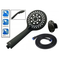 KIT DOCCIA DOCCETTA A 3 GETTI ATTACCO A VITE UNIVERSALE + TUBO 1.5mt & SUPPORTO