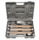 KIT UTENSILI PER RIPARAZIONE CARROZZERIA 4 TASSI + 3 MARTELLI IN VALIGIA