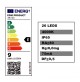 LAMPADA A PARETE DA ESTERNO A LED 9WATT - 1.066 LUMENS CON GRIGLIA DI PROTEZIONE