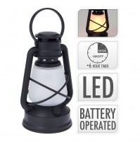 LAMPADA LANTERNA LUME DECORATIVO A BATTERIE LUCE A LED IN MATERIALE PLASTICO