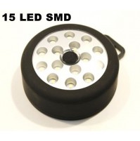 LAMPADA PORTATILE A 15 LED SMD AD ALTO RENDIMENTO ALIMENTAZIONE A BATTERIE 