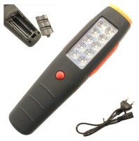 LAMPADA TORCIA RICARICABILE E BATTERIE 10 LED SMD +LED PROFONDITA' E SEGNALATORI