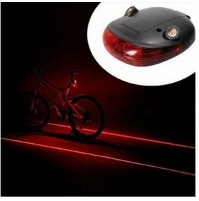LAMPADINA LUCE POSTERIORE A LED CON LASER DELIMITATORI PER BICICLETTA UNIVERSALE