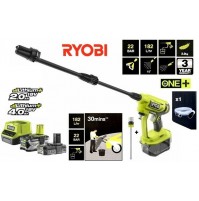 LANCIA A PRESSIONE 22 BAR MAX PORTATILE DOPPIA BATTERIA 18V 2.0 & 4.0Ah 