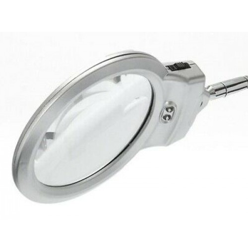 Lente di ingrandimento 1134 - con led - lente grande diametro 7,5 cm - lente  piccola 2 cm - nero - Lebez su