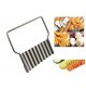 MANDOLINA COLTELLO AFFETTATORE IN ACCIAIO PER VERDURE CON TAGLIO ONDULATO  