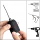 MANDRINO AUTOBLOCCANTE PER TRAPANO 2-13 mm + ADATTATORE X AVVITATORE AD IMPULSI