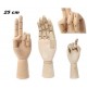MANICHINO MANO SX SNODABILE IN LEGNO CM 25 X DISEGNO ALLESTIMENTO VETRINE ESPOS.
