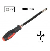 MANICO FLESSIBILE PER INSERTI GIRAVITE DA 1/4 LUNGHEZZA 300 mm