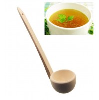  MESTOLO CUCCHIAIO IN LEGNO NATURALE PER BRODO E MINESTRE 370 mm
