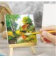 MINI CAVALLETTO DA PITTORE IN LEGNO + TELA DA 15x15 STAND ESPOSITORE PORTA FOTO
