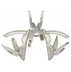 MINI UTENSILE MULTIFUNZIONE 7 IN 1 TASCABILE IN ACCIAIO INOX 420 COLTELLO PINZA
