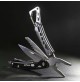 MINI UTENSILE MULTIFUNZIONE 9 IN 1 TASCABILE IN ACCIAIO INOX COLTELLO PINZA