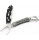 MINI UTENSILE MULTIFUNZIONE 9 IN 1 TASCABILE IN ACCIAIO INOX COLTELLO PINZA