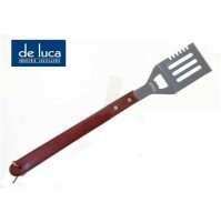 PALETTA SPATOLA PER BARBECUE IN ACCIAIO CON MANICO IN LEGNO CM 40