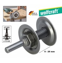 PERNO SUPPORTO DA TRAPANO PER SPAZZOLE E MOLE CON FORO DA 10 mm 