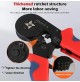 PINZA CRIMPATRICE HSC8 6-4A  X CAVI ELETTRICI + SET  TERMINALI CAPICORDA 1200 PZ