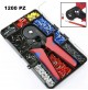 PINZA CRIMPATRICE HSC8 6-4A  X CAVI ELETTRICI + SET  TERMINALI CAPICORDA 1200 PZ