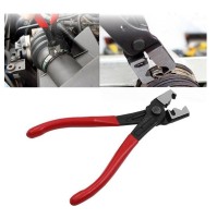 PINZA IN ACCIAIO STRINGI FASCETTE COLLARI METALLICI X TUBI  DI GOMMA  PER AUTO