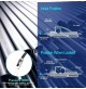 PINZA IN ACCIAIO TIRA STRINGI FASCETTE IN METALLO DI LARG 4.6 mm + 200 FASCETTE