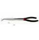 PINZA LUNGA 280 mm BECCHI FINI  CURVI A 45° IN ACCIAIO FORGIATO MANICI RIVESTITI