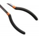 PINZA LUNGA 280 mm BECCHI FINI  CURVI A 45° IN ACCIAIO FORGIATO MANICI RIVESTITI