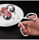 PINZA PER POLPETTE CROCCHETTE ARANCINI DIAMETRO 45 mm IN ACCIAIO CROMATO