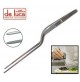 PINZA PINZETTA CHEF A GOMITO DA CUCINA IN ACCIAIO INOX CM 21 
