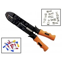PINZA SPELLAFILI CRIMPATRICE AGGRAFFATRICE X TERMINALI CAPICORDA ISOLATI E NON -