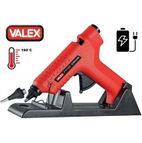 PISTOLA TERMICA TERMOCOLLANTE RICARICABILE X COLLA A CALDO 80W MAX. 190°C VALEX