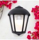 PLAFONIERA APPLIQUE DA PARETE IN RESINA E PMMA TRASPARENTE PER LAMPADINA E27