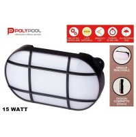 PLAFONIERA DA PARETE A LED 15 WATT-1500 LUMEN IN POLICARBONATO  ALTA RESISTENZA