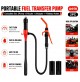 POMPA X ASPIRAZIONE E TRAVASO CARBURANTE E LIQUIDI A BATTERIA PISTOLA E FLESSIB.