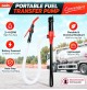 POMPA X ASPIRAZIONE E TRAVASO CARBURANTE E LIQUIDI A BATTERIA PISTOLA E FLESSIB.