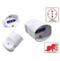 PRESA FEMMINA POLIVALENTE SCHUKO + ITALIANE GRANDE E PICCOLO X CAVO ELETTRICO B.