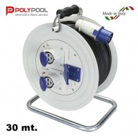 PROLUNGA AVVOLGITORE AVVOLGICAVO 30 METRI CON DISGIUNTORE TERMICO CAVO 3X2,5 mm