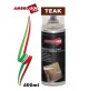 RESINA IMPREGNANTE SPRAY PROTETTIVO PER LEGNO COLORE TEAK 400ml 