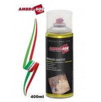 RIMUOVI VERNICE E GRAFFITI SPRAY X MURI E PARETI - METALLO LEGNO 400ml AMBRO-SOL