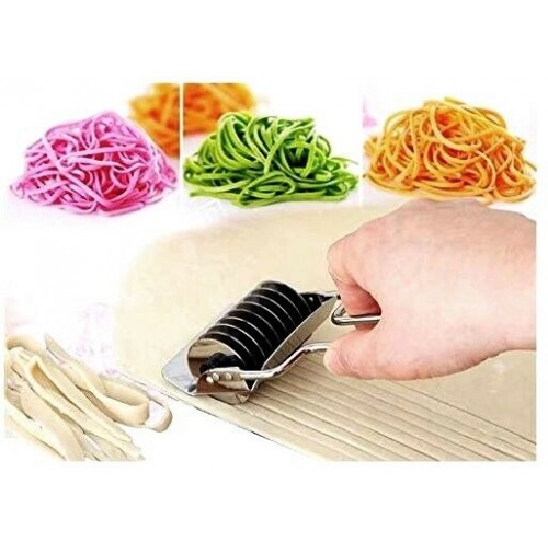 ROTELLA MULTILAMA IN ACCIAIO INOX 430 TAGLIA PASTA PER TAGLIATELLE E  FETTUCCINE