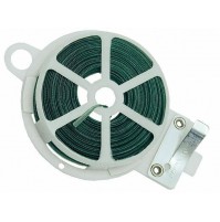 ROTOLO FILO DI FERRO PLASTIFICATO 50 METRI CON DISPENSER LAMA  PER GIARDINAGGIO