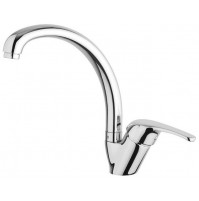 RUBINETTO MISCELATORE MONO COMANDO DA CUCINA CANNA GIREVOLE