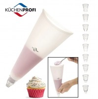SAC A' POCHE SACCAPOCHE IN SILICONE 12 PEZZI (9 BOCCHETTE + ADATTATORE E 2 CLIP)