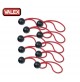 SET 10 PEZZI ATTACCO ELASTICO CON SFERA DI FISSAGGIO 27 mm CAVO 5 mm PER TELONI