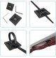 SET 100 PEZZI SUPPORTO ADESIVO 19X19 mm X FASCETTE AUTOSTRINGENTI DA 3,6 mm NERO